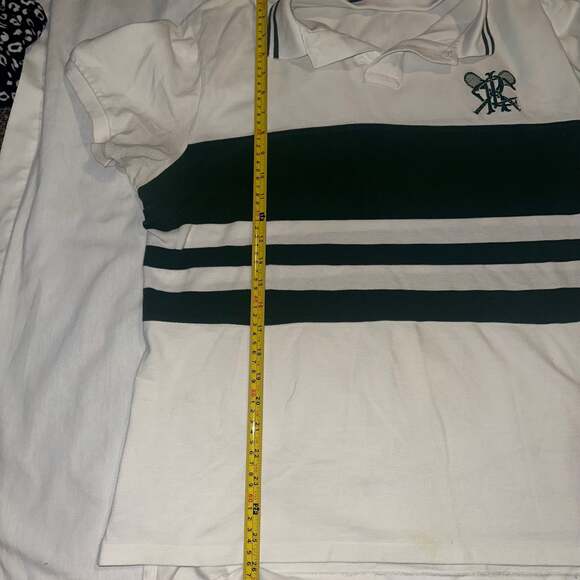 Polo Ralph Lauren Cricket Club Vintage Academia Preppy Striped Polo Shirt-XL - Picture 7 of 10